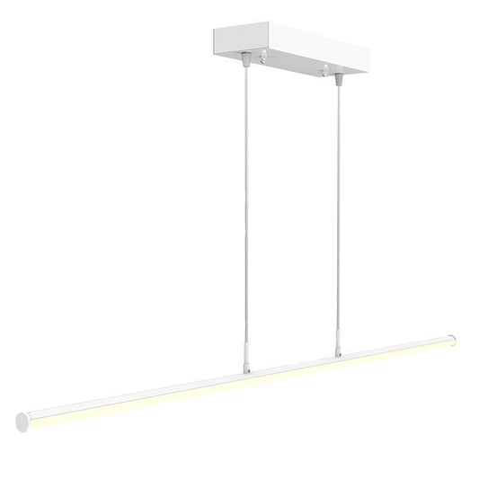 Westgate 6Ft Linear Tube Decorative Susp. Light Tunable 25-50W 30/35/40K Wht, Commercial Indoor Lighting, 25W/40W/50W, 105 Lumens/W, 30K/35K/40K, Sandy White Finish, 0~10V Dimming