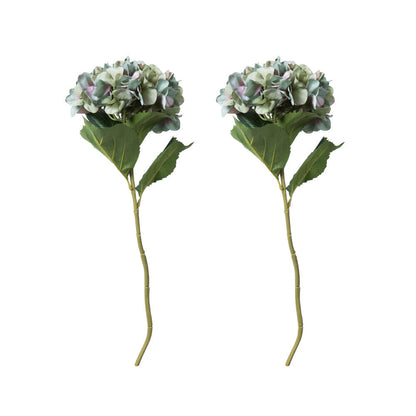 Vickerman 33'' Artificial Green Hydrangea Spray. Includes 2 sprays per pack.