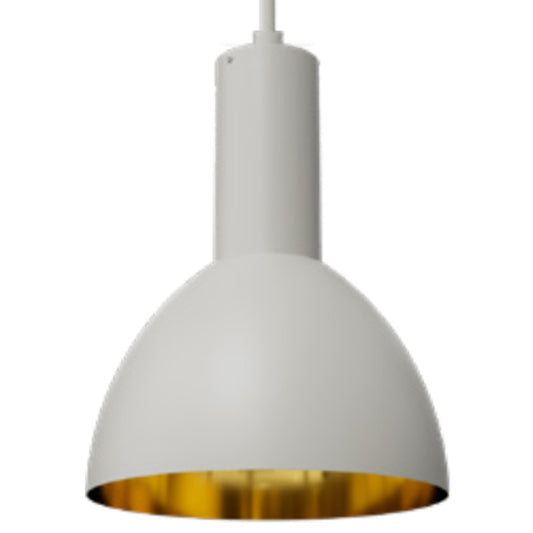 Westgate Cmc4 14In Dome Shade, White/Gold, Commercial Indoor Lighting, White+Golden Finish