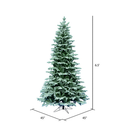 Vickerman 6.5' Frosted Balsam Fir Artificial Christmas Tree Unlit