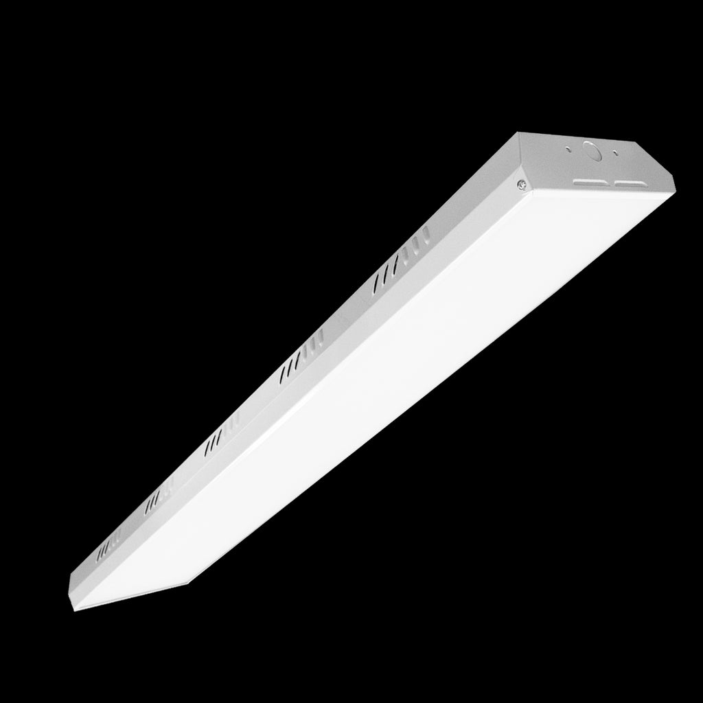 Westgate LED Linear High Bay 4Ft 100W 15,500 Lumens 5000K UL & DLC Dim, Commercial Indoor Lighting, 100W, 15500 Lumens, 5000K, White Finish, 0~10V Dimmable