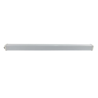 ASD Lighting LED Seamless Vapor Proof Fixture 8ft Power Adjustable 64/96/120W 120-277V CCT Selectable 3500/4000/5000K with Battery back-up 20W Dimmable UL DLC Standard