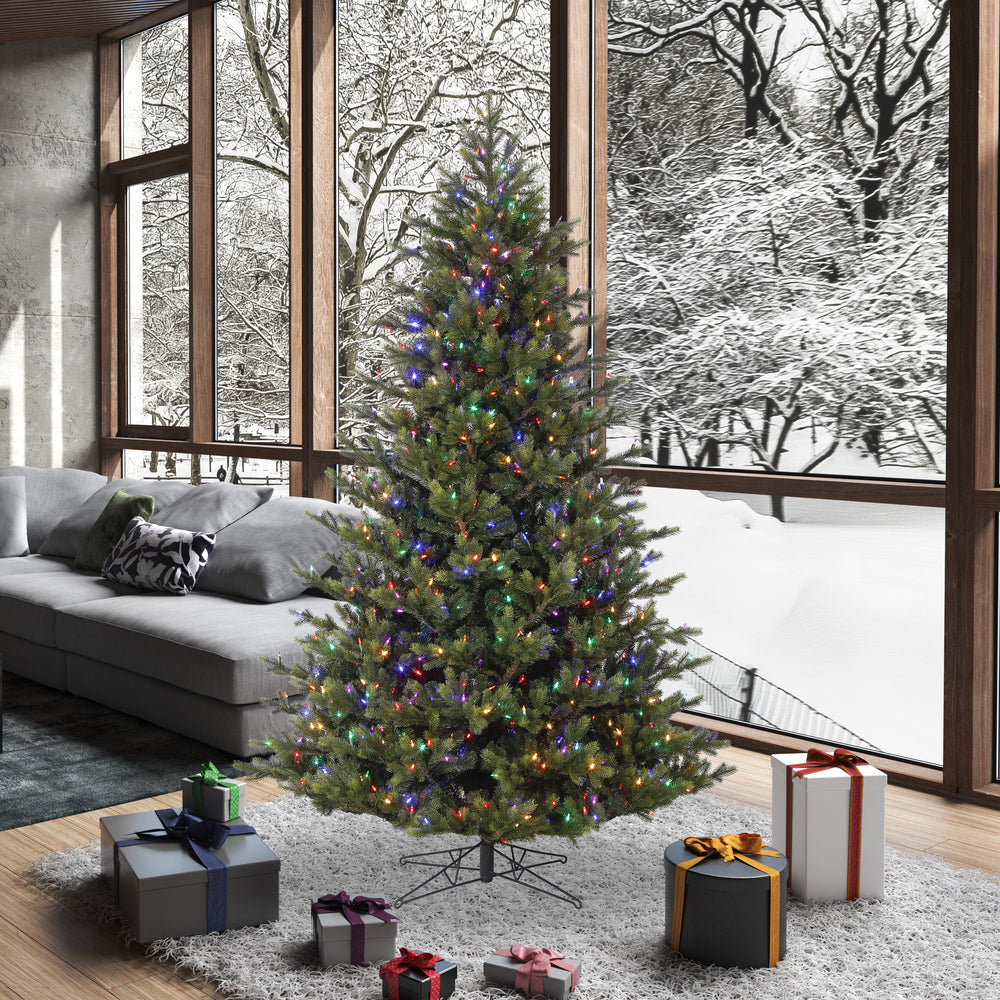 Vickerman 6.5' x 52" Welch Fraser Fir Artificial Christmas Tree Multi-colored Dura-Lit LED lights