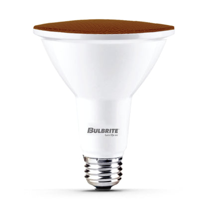Bulbrite 772501 90-Watt Equivalent, Amber Color PAR38 Weatherproof Outdoor E26 Medium Base Flood LED Light Bulb