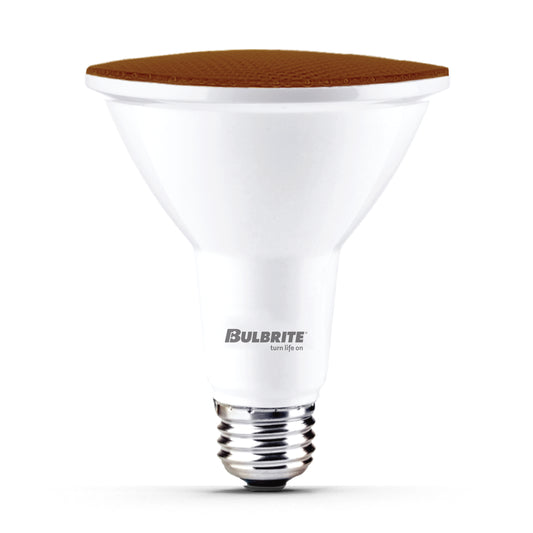 Bulbrite 772501 90-Watt Equivalent, Amber Color PAR38 Weatherproof Outdoor E26 Medium Base Flood LED Light Bulb