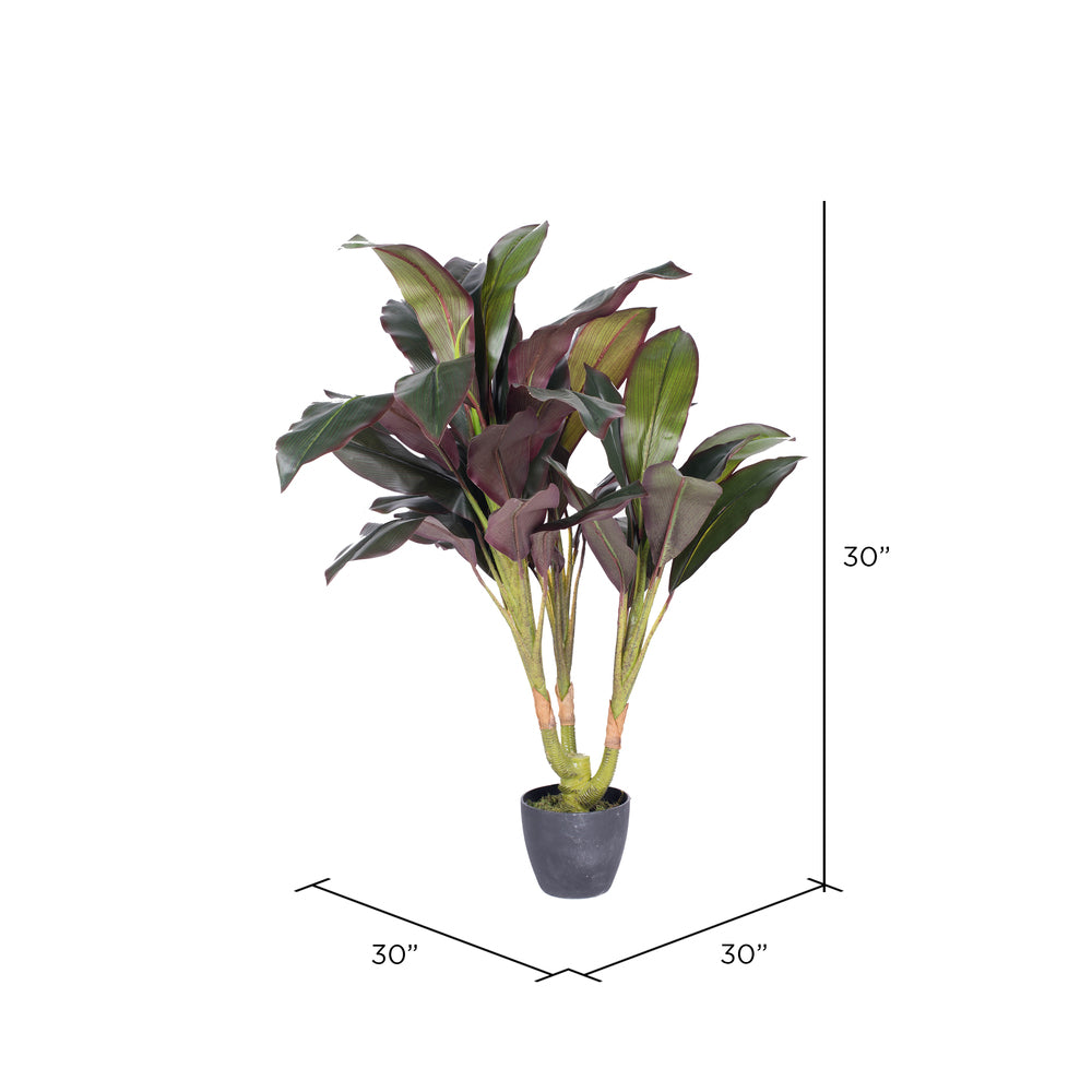 Vickerman 30" Artificial Real Touch Dracaena.