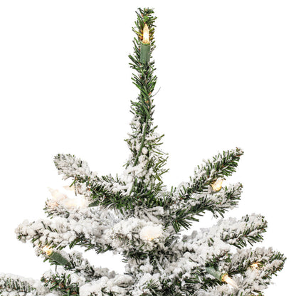 Vickerman 24" Flocked Anoka Pine Artificial Christmas Tree Clear Lights