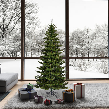 Vickerman 5.5' x 37" Slim Natural Fraser Fir Tree Warm White Dura-lit LED Lights.