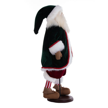 Vickerman 19" Jingle Bell Collection Santa Doll with Stand