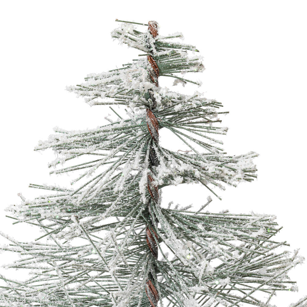 Vickerman 6" Flocked Village Artificial Christmas tree Unlit Set of 6