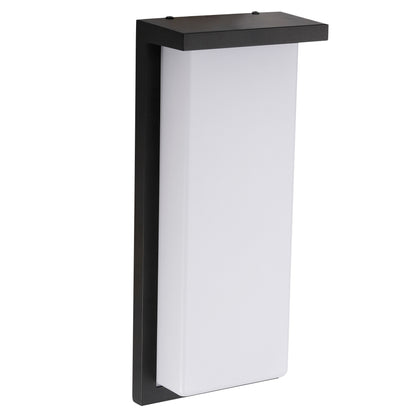 ASD Lighting LED Outdoor Wall Sconce 14" 20W 120V CCT Selectable 3000/4000/5000K Dimmable Black ETL