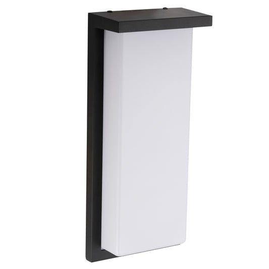 ASD Lighting LED Outdoor Wall Sconce 14" 20W 120V CCT Selectable 3000/4000/5000K Dimmable Black ETL