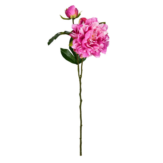 Vickerman 16" Artificial Fuchsia Peony Spray. Includes 6 sprays per pack.