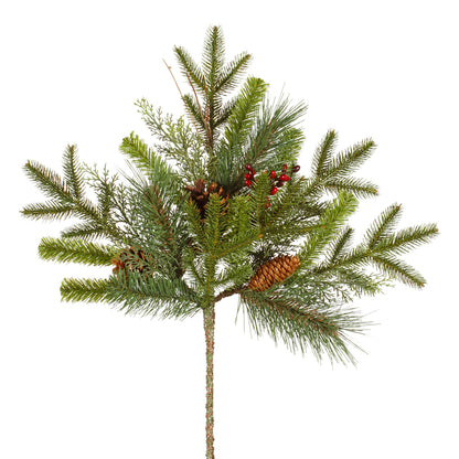 Vickerman 24" Artificial Cibola Mixed Berry Christmas Spray