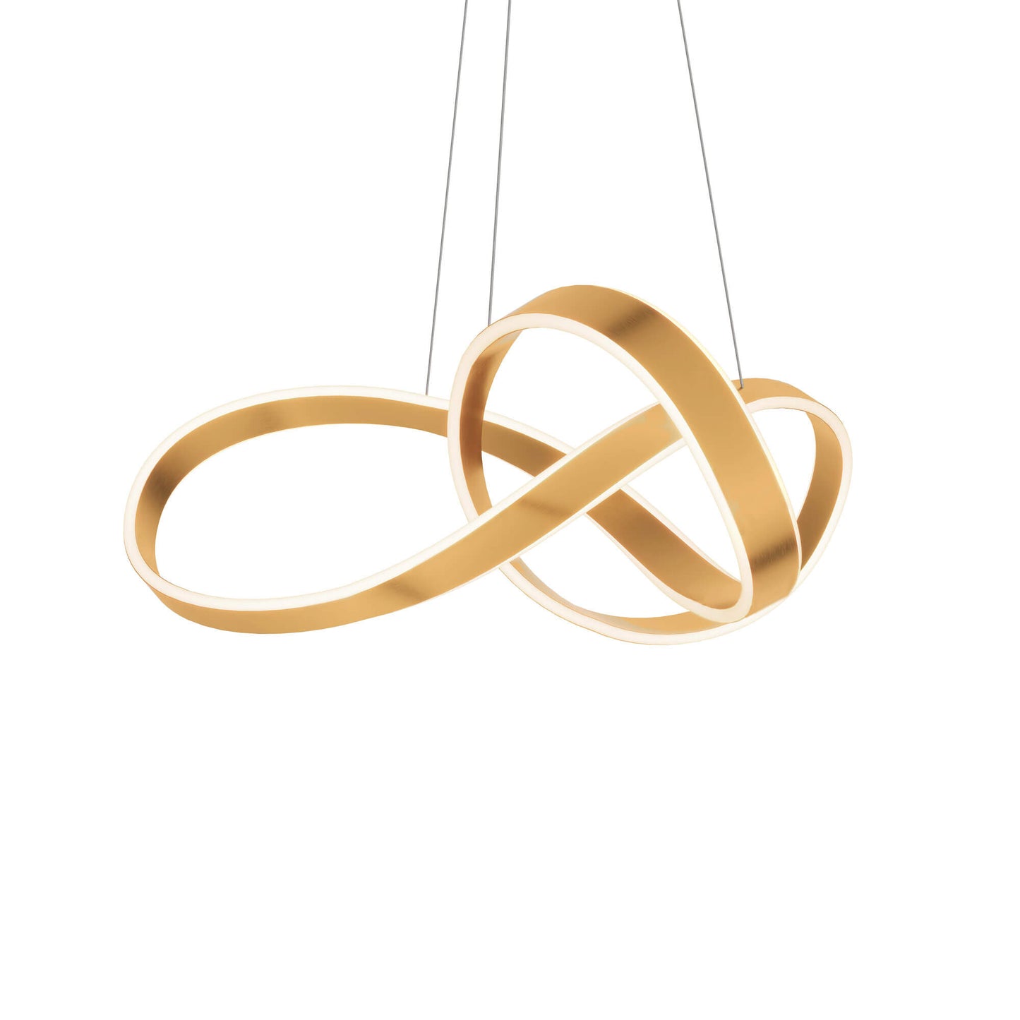 DALS Lighting Twirl 28" 3000K and 5CCT Selectable LED Ribbon Pendant