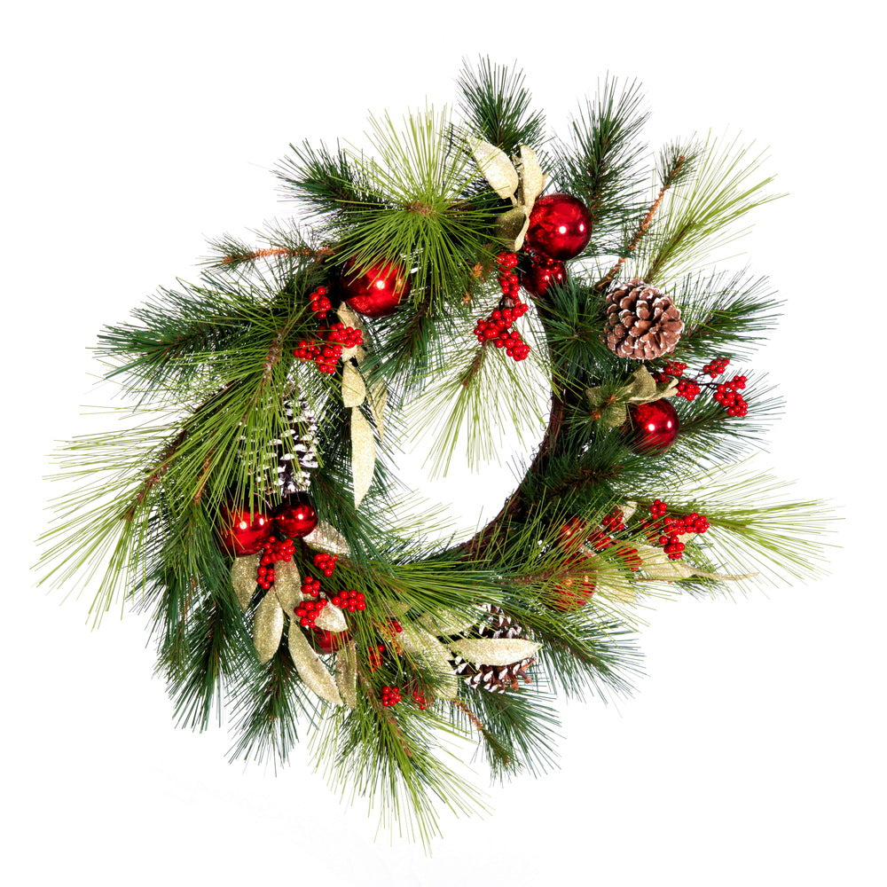 Vickerman 24" Artificial Christmas Wreath Unlit