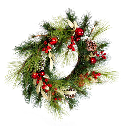 Vickerman 24" Artificial Christmas Wreath Unlit