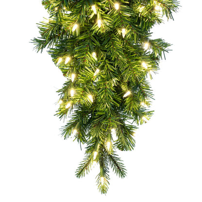 Vickerman 48" Douglas Fir Artificial Pre-Lit Teardrop Dura-Lit® Warm White LED Mini Lights.