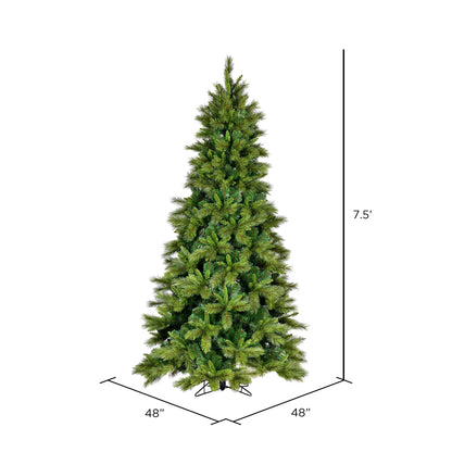 Vickerman 7.5' x 48" Brighton Pine Artificial Christmas Tree Unlit