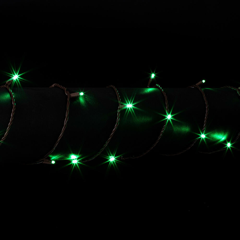 Vickerman 50 Green Wide Angle Coaxial Non-Rectified LED Light 25' Long Christmas Light Strand.