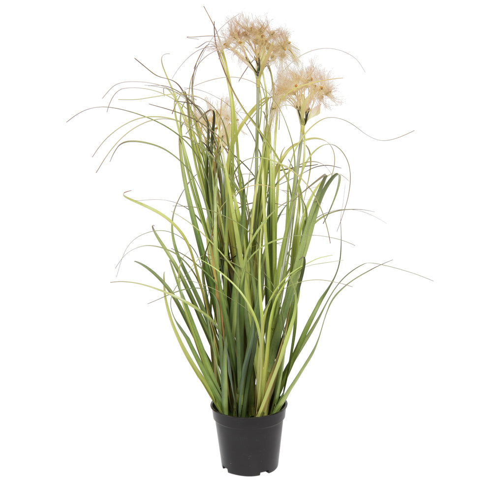 Vickerman 24" Artificial Potted Green Grass.
