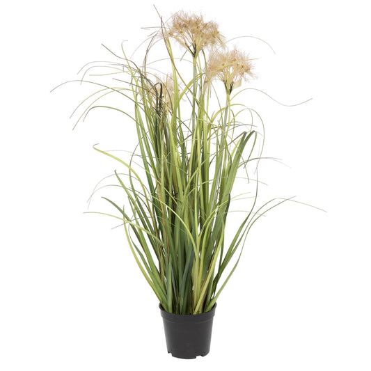 Vickerman 24" Artificial Potted Green Grass.