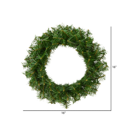Vickerman 16" Canadian Pine Artificial Christmas Wreath Unlit