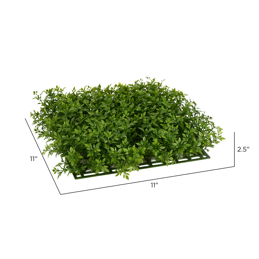 Vickerman 11" Artificial Green UV Coated Mini Leaf Matt Pack of 2