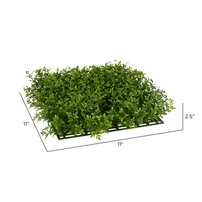 Vickerman 11" Artificial Green UV Coated Mini Leaf Matt Pack of 2