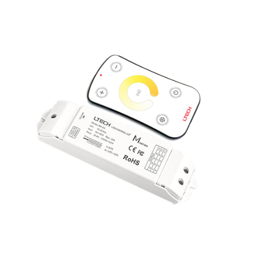 Westgate  L-Tech RGBW Ribbon Light Controller With Remote, Ribbon Lighting, White Finish Pwm Dimming