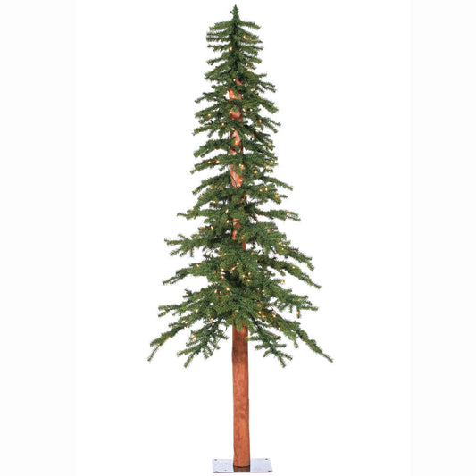 Vickerman 7' Natural Alpine Artificial Christmas Tree Clear Incandescent Lights