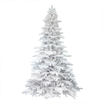 Vickerman 10' Flocked White Spruce Artificial Christmas Tree Unlit