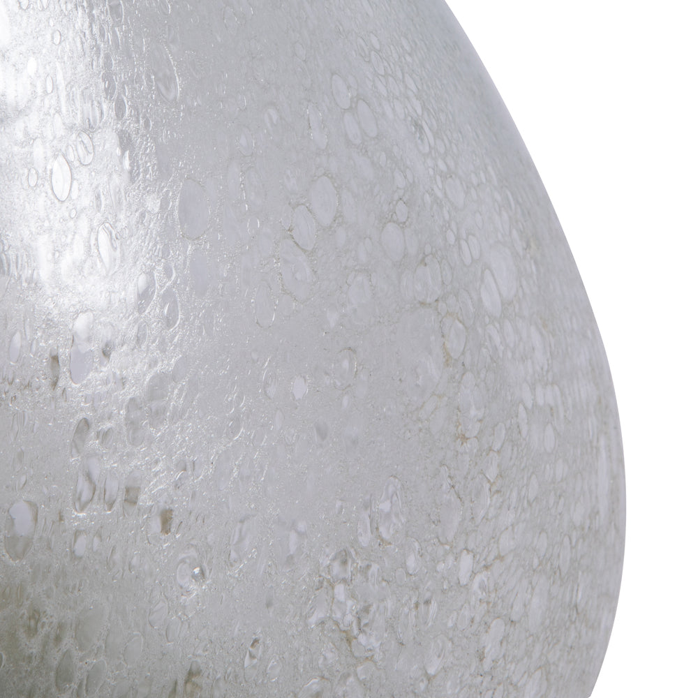 Vickerman 16" Irridescent Rainbow Glass Vase. This simple vase features a hint of rainbow glaze. Pair with your favorite faux floral for the perfect finishing touch. Each vase is slightly unique because each piece is hand blown. This vase measures 16.1" H
