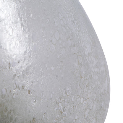 Vickerman 16" Irridescent Rainbow Glass Vase. This simple vase features a hint of rainbow glaze. Pair with your favorite faux floral for the perfect finishing touch. Each vase is slightly unique because each piece is hand blown. This vase measures 16.1" H