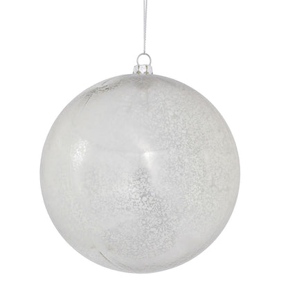 Vickerman 4.75" Silver Shiny Mercury Ball Ornament 4 per Bag
