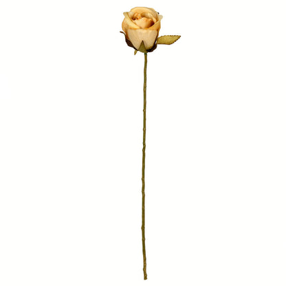 Vickerman 18" Artificial Mustard Rose Stem 12 per Bag