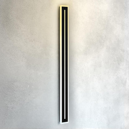 ASD Lighting LED Outdoor Wall Sconce with Center Light 72" 40W 120-277V CCT Selectable 3000/4000/5000K Dimmable Black ETL