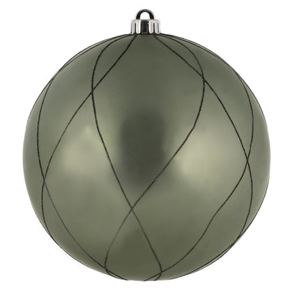 Vickerman 8" Wrought Iron Matte Glitter Swirl Ball