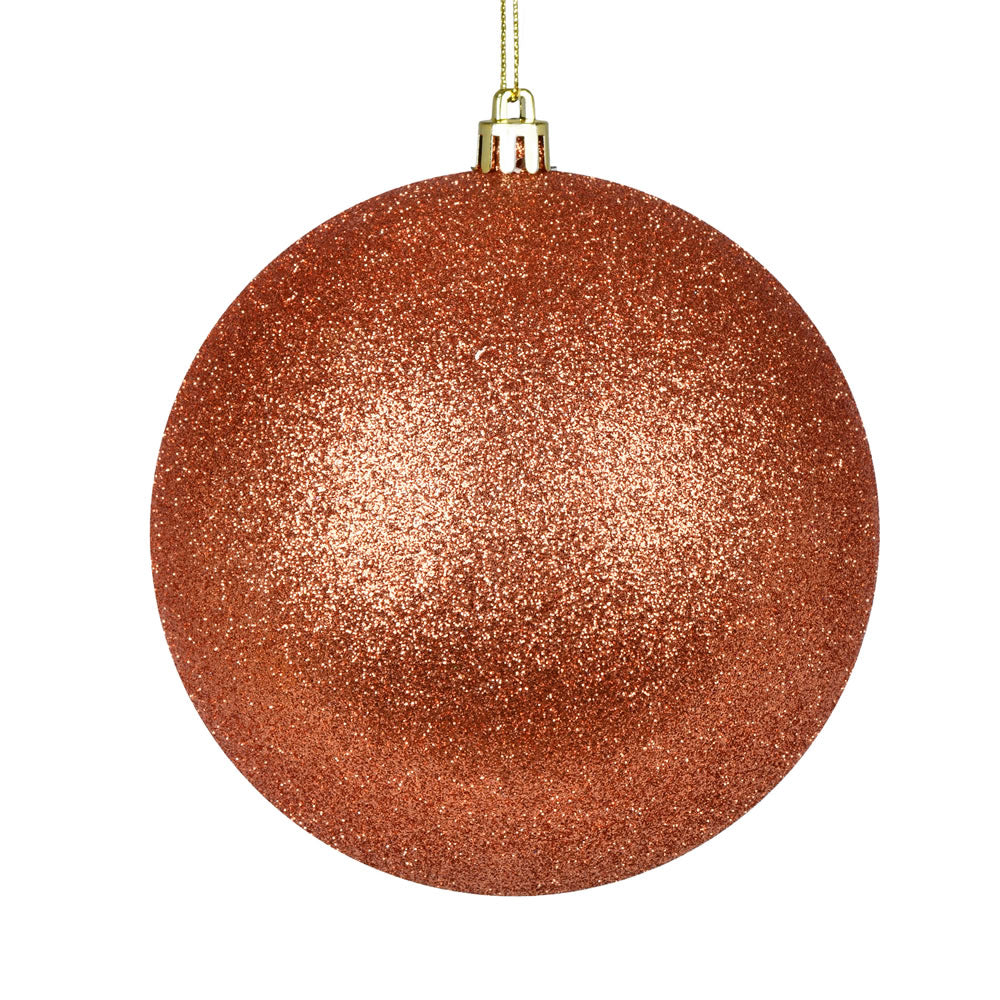 Vickerman 12" Coral Glitter Ball Ornament