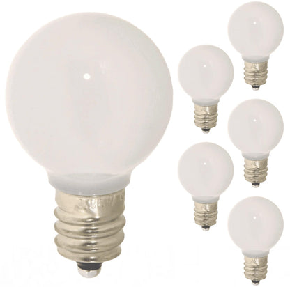Damar- G9 LED Bulb Solid White Dimmable 0.6W-0.96W E12 Candelabra Base 3000K Soft White 100-130V UL Listed Pack of 6- Small Home Lighting for Chandelier Wall Sconce Pendant Bathroom Vanity