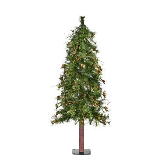 Vickerman 4' Mixed Country Alpine Artificial Christmas Tree Unlit
