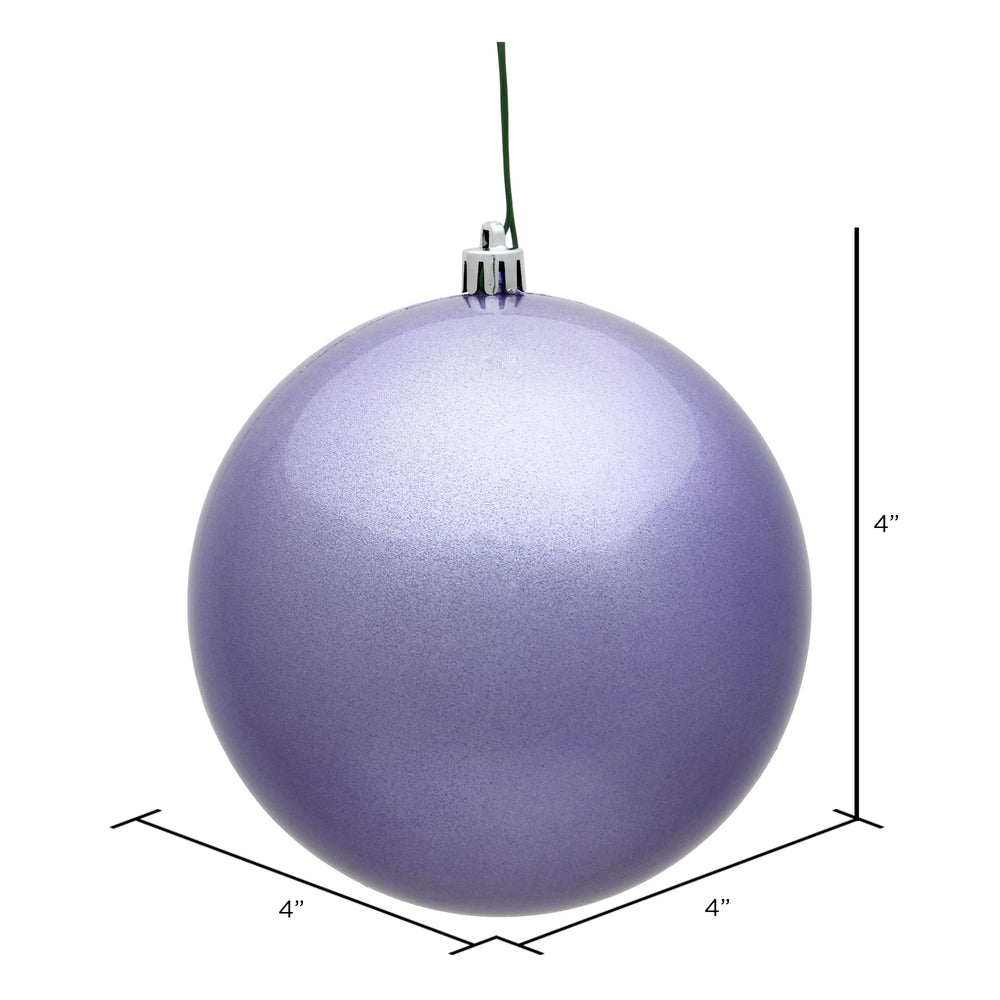 Vickerman 4" Lavender Candy Ball Ornament 6 per Bag