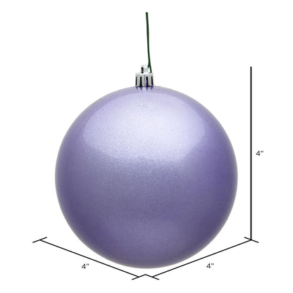 Vickerman 4" Lavender Candy Ball Ornament 6 per Bag