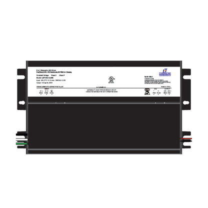 Westgate 5-In-1 Dimmable Electronic LED Driver With Junction Box, 120-277V To 24V 384W, Ribbon Lighting, Black Finish Traic/Phase,0-10V,1-10V,Potentiometer,10V Pwm