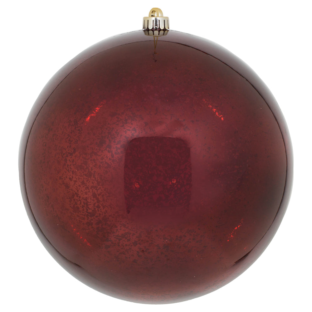 Vickerman 10" Burgundy Shiny Mercury Ball Ornament