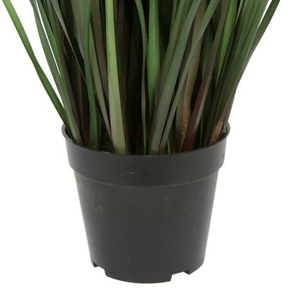 Vickerman 48" Artificial Potted Green Grass and Eucalyptus.