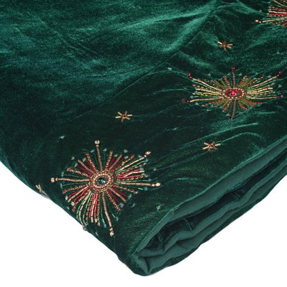 Vickerman 52" Emerald Starburst Christmas Tree Skirt