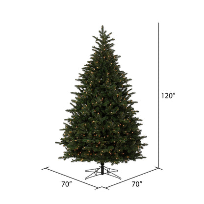 Vickerman 10' x 70" Summit Noble Fir Artificial Christmas Tree Clear Dura-lit Lights