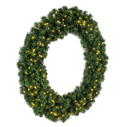 Vickerman 48" Grand Teton Artificial Christmas Wreath Warm White Wide Angle LED Lights