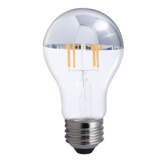 BULBRITE LED A19 MEDIUM SCREW (E26) 5W DIMMABLE FILAMENT HALF MIRROR LIGHT BULB 2700K/WARM WHITE 40W INCANDESCENT EQUIVALENT